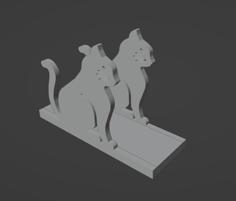 Cat Napkin Holder 3D Printer Model