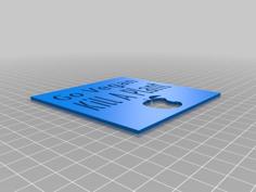 Go Vegan Kill A Plant Stencil 3D Printer Model