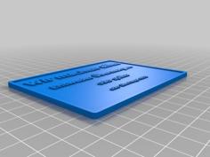 Schild Wir Machen Alles 3D Printer Model