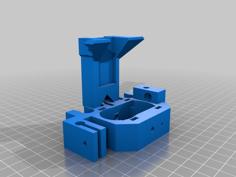 Extruder & X Carriage Combined 3D Printer Model