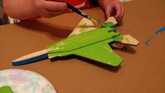 Laser Cut Simple Toy Jet Fighter