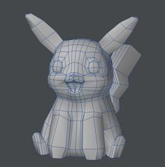 Pokemon Low Poly Pikachu 3D Printer Model