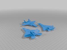 F35, F22, SU-57 3D Printer Model