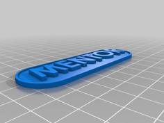 Mentor ID Tag 3D Printer Model