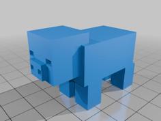 Minecraft Pig 3D Printer Model