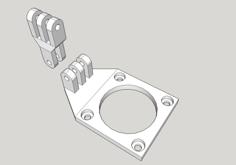 Z Axle Cam Mount | Fully Adjustable | Anet A8 3D Printer Model