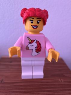 Lego Girl Toilet Paper Holder 3D Printer Model