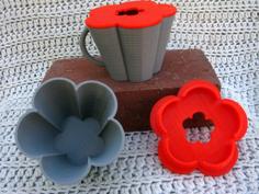 Cup And Lid With Five Cusps 3D Printer Model