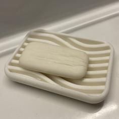 WAVY Soap Tray 3D Printer Model