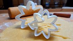 Gebäck-Ausstecher, 7er Blume (die Wirklich Funktionieren) / Cookie Cutter, Flower (which Really Work) 3D Printer Model