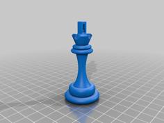 Chess Keychain, Queen#1 3D Printer Model