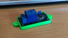 Single Relay Mount 3D Printer Model