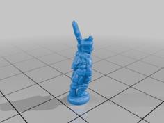 French Napoleonic Fusilier 3-15mm Wargaming Figure 3D Printer Model