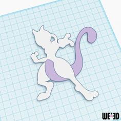 Pokemon – Mewtwo Art 3D Printer Model