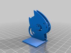 Cat Frameless Photo Holder 3D Printer Model