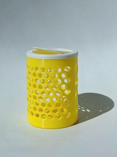 Simple Pattern Bin With Lid 3D Printer Model