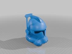 Clone ARC Trooper Helmet In Parts And Wearable 3D Printer Model