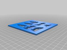 Christmas Stencil – Pine Trees 3D Printer Model