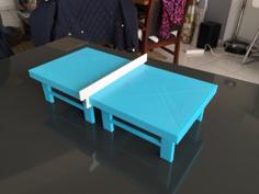 FLEXI – Ping Pong Table 30 X 15 Cms- Table De Ping Pong – Table Tennis -tischtennis 3D Printer Model