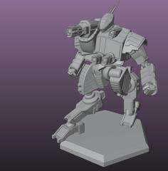 Solitaire Battlemech 3D Printer Model