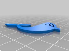 EARRING PENDANT WHALE BALLENA 3D Printer Model