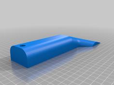 3D Print Bed Scraper 100mm Or About 4″ Wide Blade NO SUPPORTS 3D Printer Model