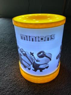 Minion Lithophane LED Lamp 3D Printer Model