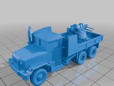 1/100 M35 Quad .50 Gun Trucks 3D Printer Model