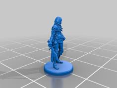 Humanoid Cultist Miniature 2 3D Printer Model