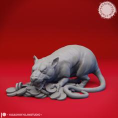 Maks The Giant Rat – Tabletop Miniature 3D Printer Model