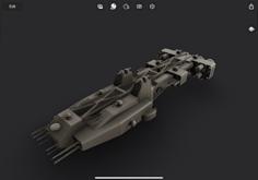 Babylon 5 Euryphaessa Class Expeditionary Force Cruiser Remix 3D Printer Model