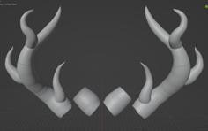 Fursuit Horns And Claws 3D Printer Model