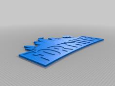 Fortnite Logo (FLAT) 3D Printer Model