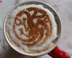 House Targaryen Coffee Stencil 3D Printer Model