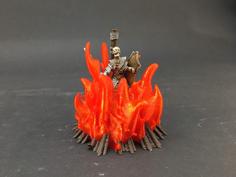 Burned At The Stake! For 28mm Miniatures Gaming 3D Printer Model