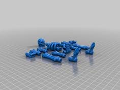 Skeletal Figurine (Must Assemble!) 3D Printer Model