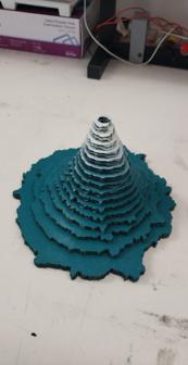 Laser Cut Mt Yotei Japan Mountain Volcano Model