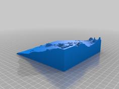 Submarine Topography Off The Coast Of Asahi, Kumihama-cho, Kyotango-shi, Japan. 久美浜　旭　海底地形 3D Printer Model