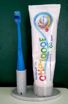 Simple Toothbrush & Toothpaste Holder 3D Printer Model