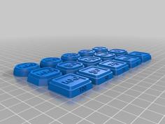 MetaZoo – Damage Tokens – Stackable 3D Printer Model