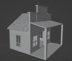 Western House 3D Printer Model