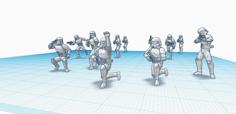 Stormtrooper Battle Poses; Pack 1 3D Printer Model