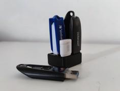 USB Stick Thumbdrive Holder 3D Printer Model