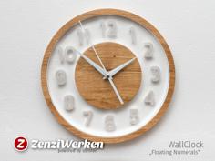 Laser Cut WallClock “Floating Numerals” Cnc