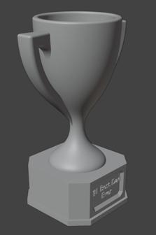 Fathers Day Trophy 3D Printer Model