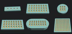 Hex, Router, And Drill Bit Storage Or Inlay – Parametric And Customizable 3D Printer Model