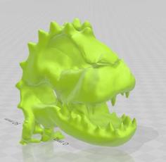 Dino Head Skeletal 3D Printer Model