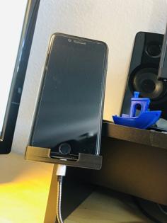 IPhone Holder Angled Sideboard Mount 3D Printer Model