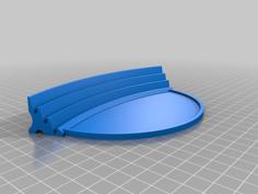 Curved Modular Card Holder – With Tray – Board Games 3D Printer Model