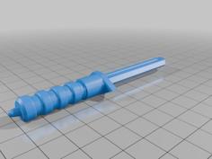 Low-poly/blocky Toy Combat Knife 3D Printer Model